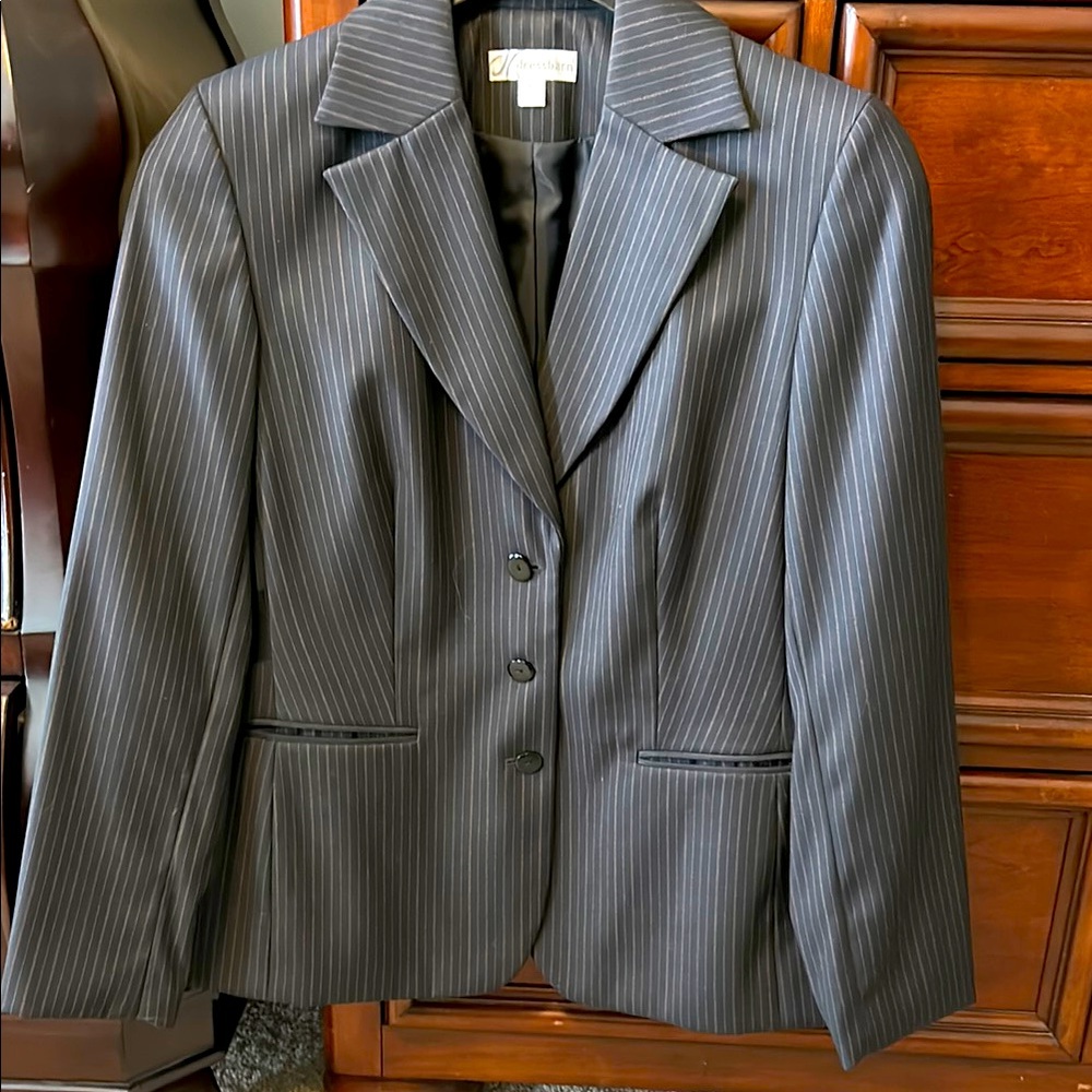 Dress Barn Black and White Blazer Professional Suit Jacket